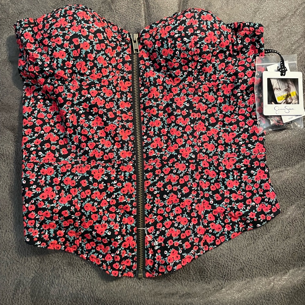 NWT Jessica Simpson Strapless/Halter Top, size M